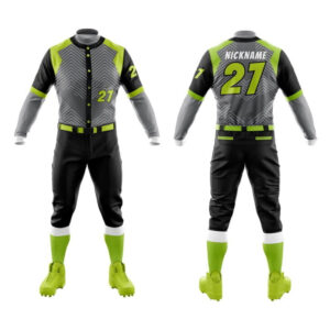 Green Base ball uniforms