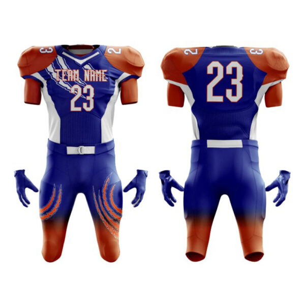 Blue American Football Uniform