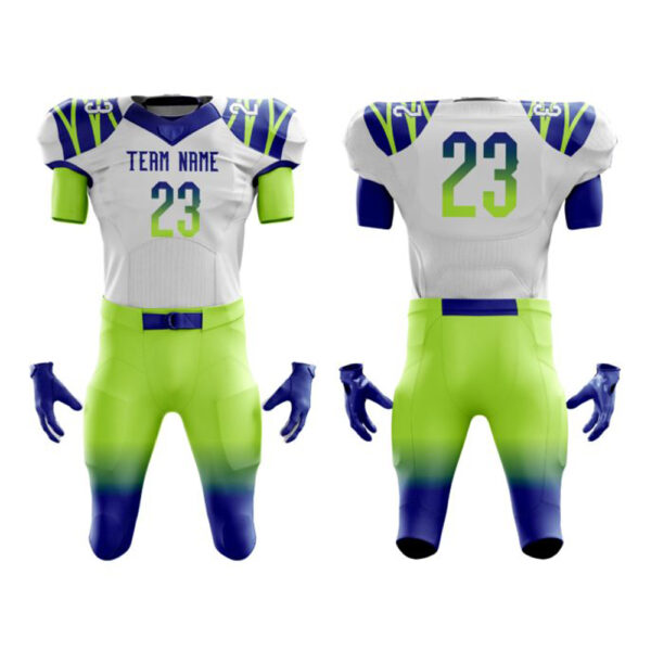 Green American Football Uniform