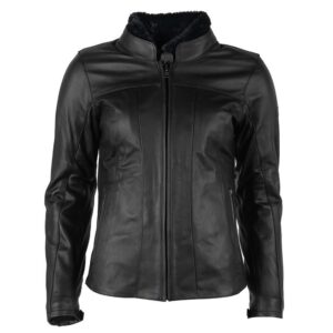 Women biker leather jacket