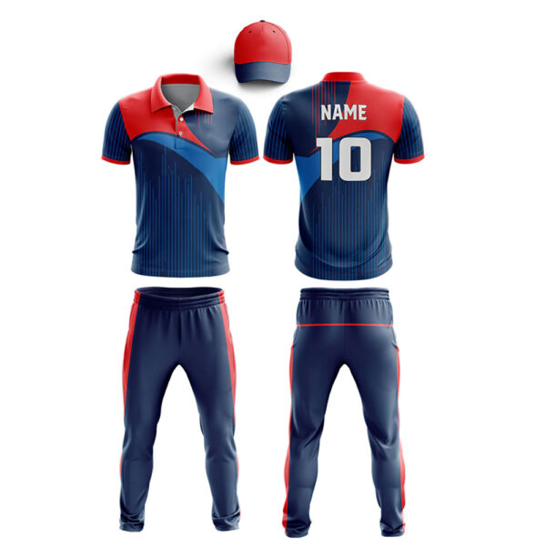 Sublimated Cricket uniform kit with cap