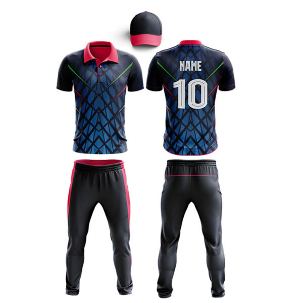 Sublimated Cricket uniform kit with cap